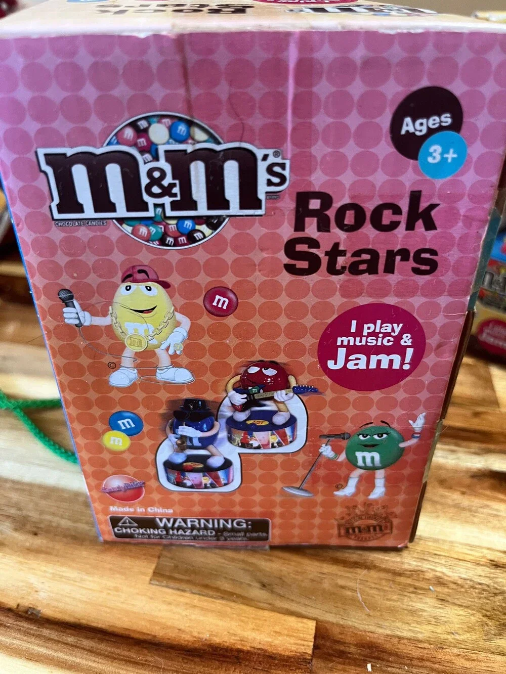 M&M's Rock Stars Blue Figurine Plastic Musical Toy